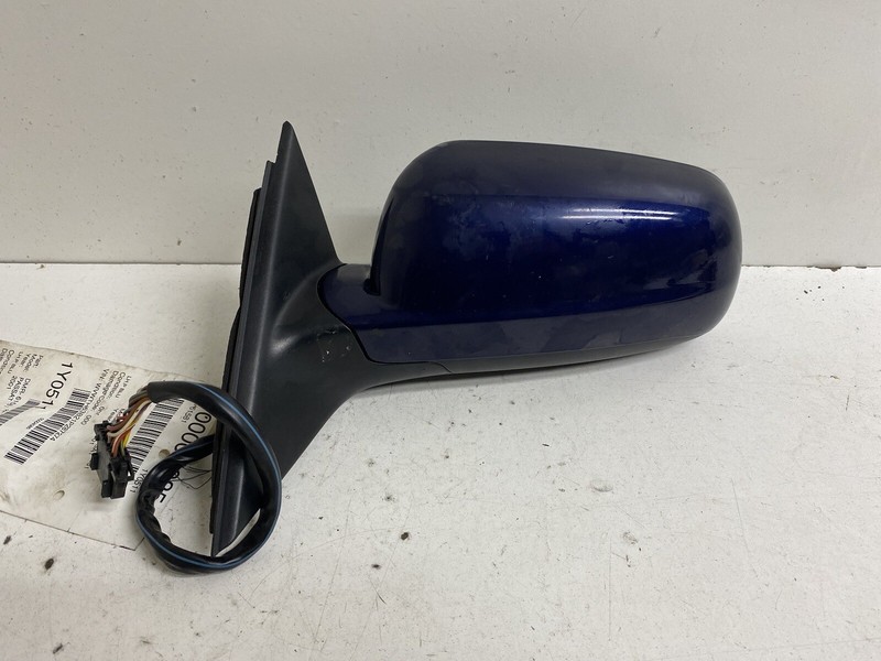 1998-2004 Volkswagen Passat 13 Wire Left Driver Side View Door Mirror Blue Oem