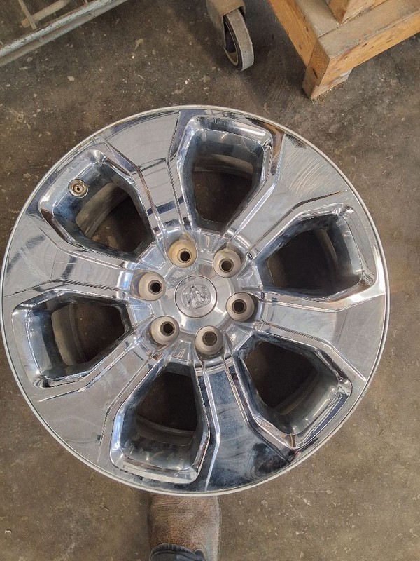 2019-2025 Dodge Ram 1500 Road Wheel Rim 20x9 Chrome Clad Opt WRD 6 Solid Spoke
