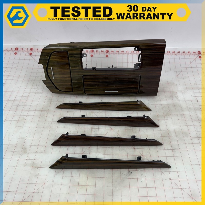 14-24 MASERATI GHIBLI FRONT CENTER CONSOLE DOOR WOOD TRIM SIDE PANELS SET OEM