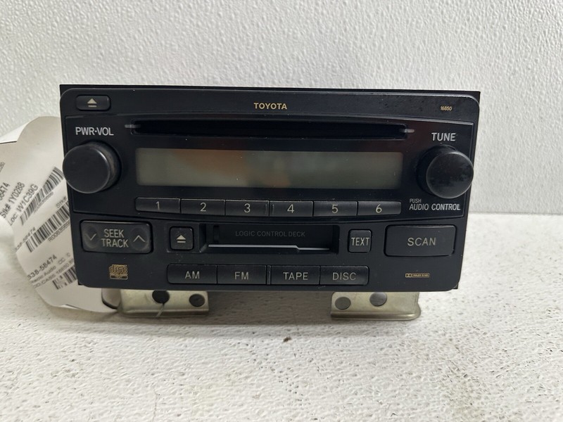 2003-2005 Toyota 4 Runner Radio Stereo 2 DIN Disc CD Cassette Player