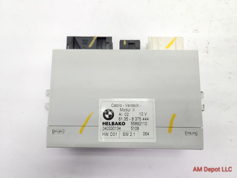 2004 BMW 330ci 325ci E46 Convertible Soft Top Folding Control Module 61356960141