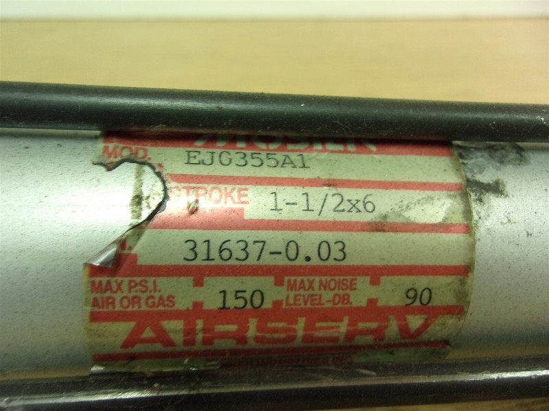 Mosier Air Serv EJ0355A1 Pneumatic Cylinder *FREE SHIPPING*