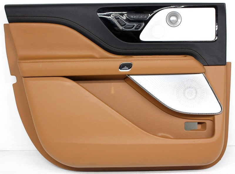 OEM Left Driver Side Front Door Trim Panel For Lincoln Aviator Brown with Black