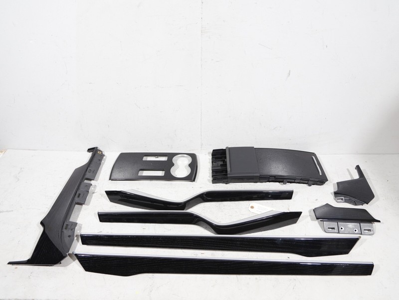 16-20 Tesla Model X Front Rear Left Right Dashboard Console Door Wood Trim SET