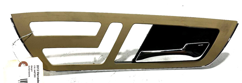 2007-13 Mercedes S550 Front Passenger Door Interior Handle Bezel Trim OEM Beige