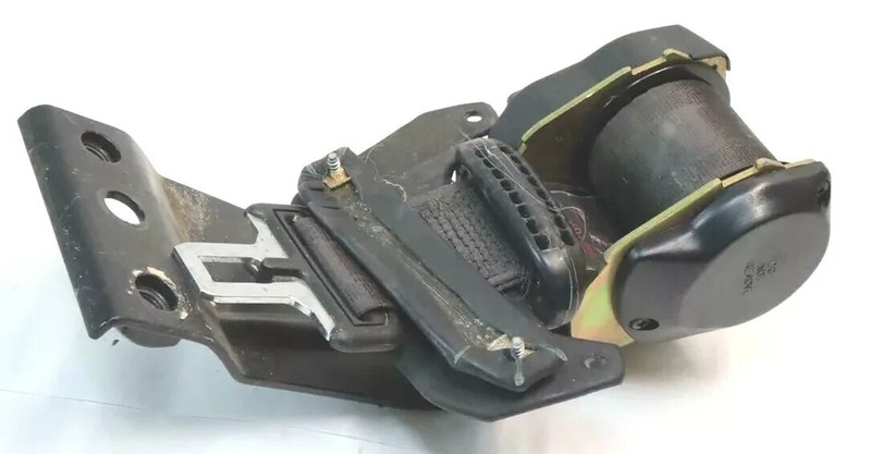 91 Bentley Turbo R Rear Center Middle Seat Belt Seatbelt Retractor Black OEM