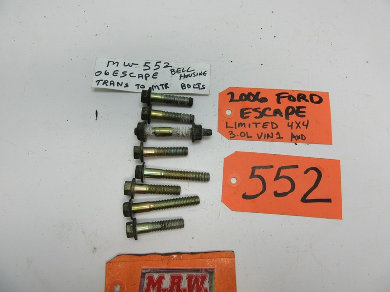 05 06 ESCAPE MARINER TRIBUTE BOLT BOLTS AUTO TRANSMISSION TO MOTOR BELL HOUSING