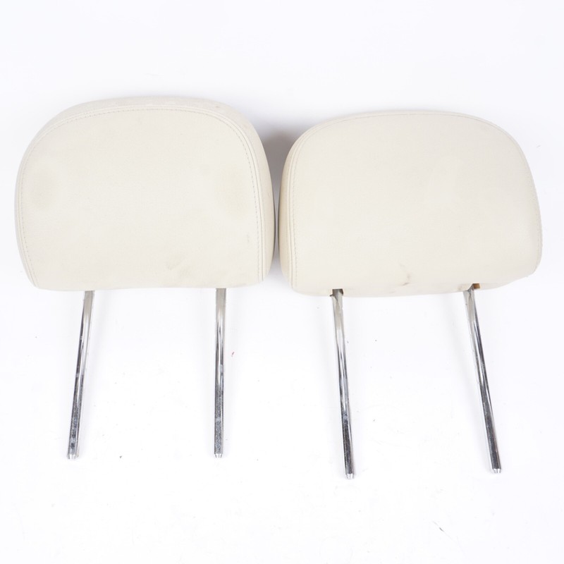 2004-2010 BMW 645CI 650i M6 Front Headrest Head Rest Cushion BEIGE OEM SET