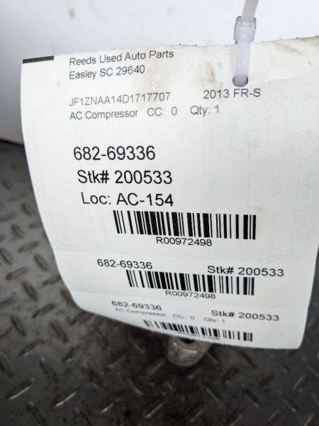 AC Compressor Fits 13-20 BR-Z 972498