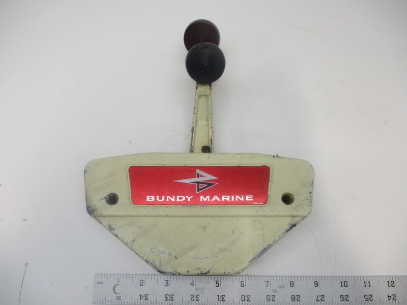 Vintage Bundy Marine Outboard 2 Lever Side Mount Remote Control
