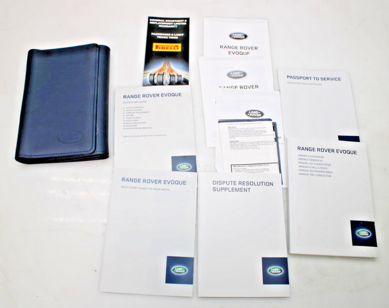 2011-2018 RANGE ROVER EVOQUEOWNERS HANDBOOK MANUAL & NAVIGATION 2014R20143