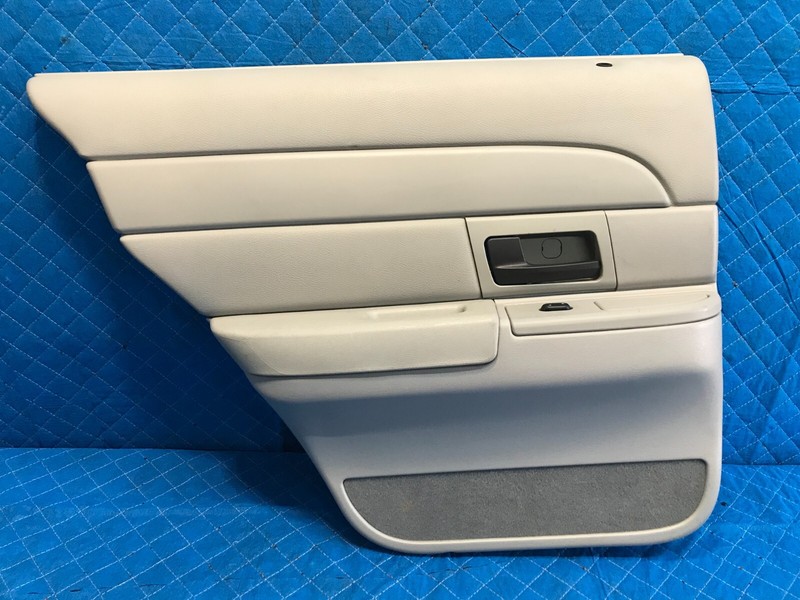2005 Ford Crown Victoria Rear Door Trim Panel Left LH Driver OEM GrayLt. Flint