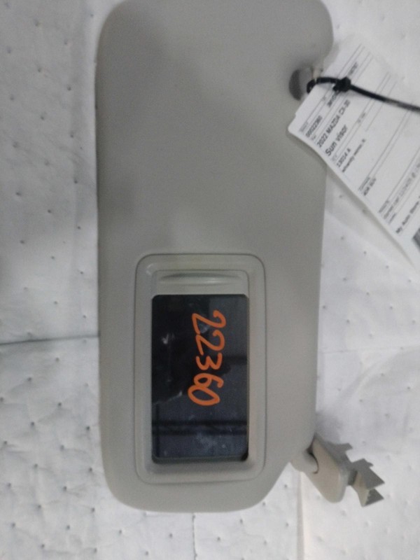 2022 MAZDA CX-30 Grey Sun Visor OEM Used 738763, 28K Miles, Right Side