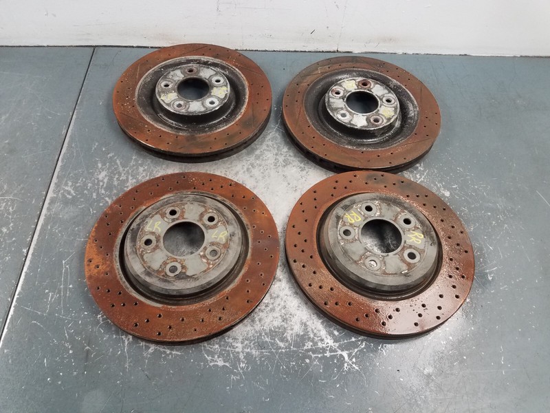 2011 Chevy Corvette C6 Grand Sport Brake Rotor Set #2026 K4