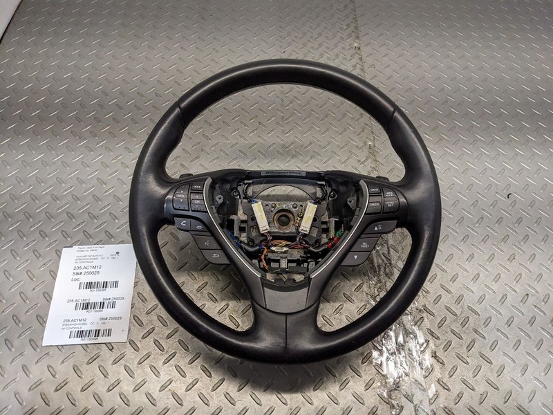 2009-2014 Acura TL Wheel Black Leather w/Switches OEM 1159395