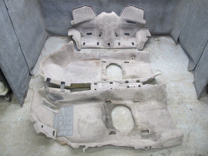 1999 PORSCHE 911 996 CONVERT FRONT & REAR INTERIOR CARPET LINER FLOOR MAT COVER