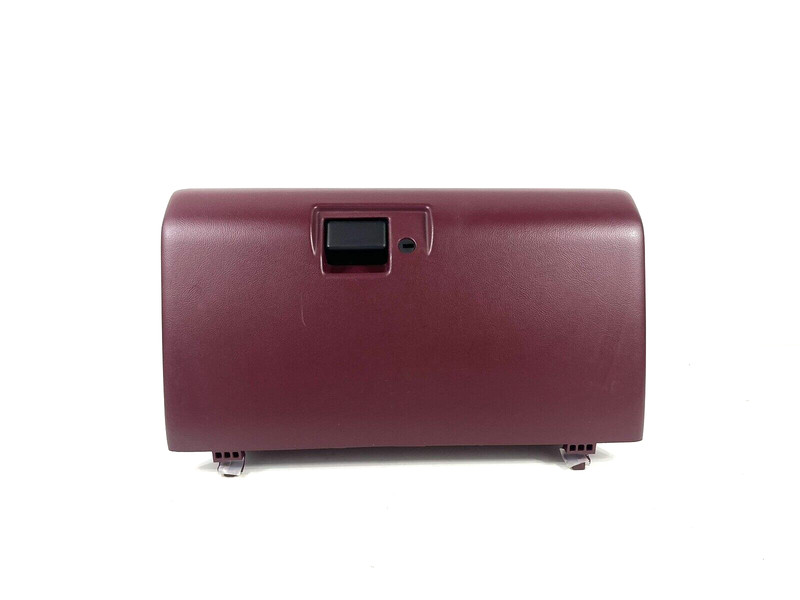 1992-1996 Ford F150 F250 Dash Glove Box Latch Lock Compartment Maroon OEM