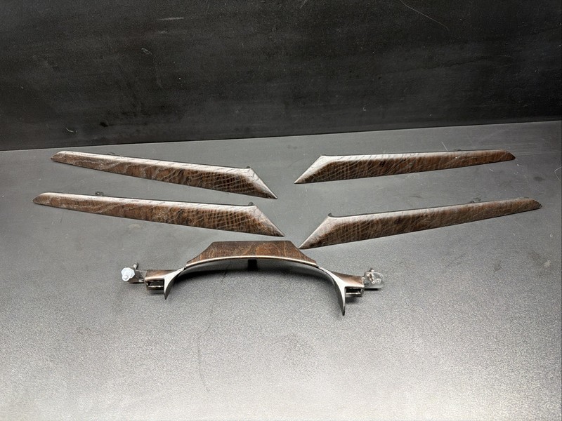 14-21 Maserati Quattroporte Front & Rear Dash Door Interior Wood Trim Set OEM
