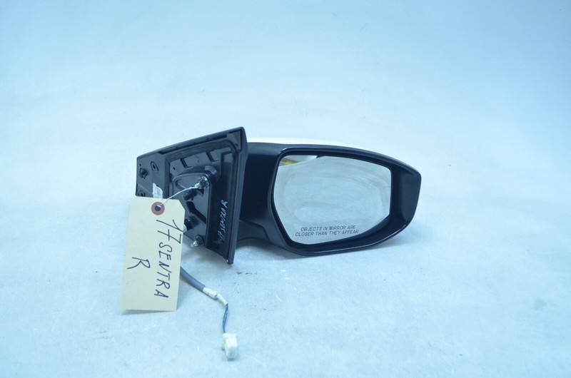 13-19 NISSAN SENTRA FRONT RIGHT PASSENGER DOOR SIDE VIEW MIRROR WHITE OEM
