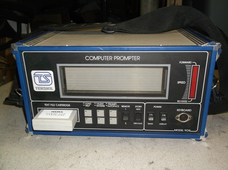 Tekskil Computer Prompter 909C w/ Script File Cartridge *FREE SHIPPING*