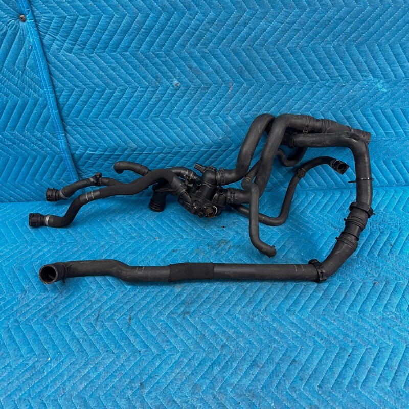 11-13 Mini Cooper R56 Engine Cooling Thermostat Housing W/Pipes 56K SET OEM