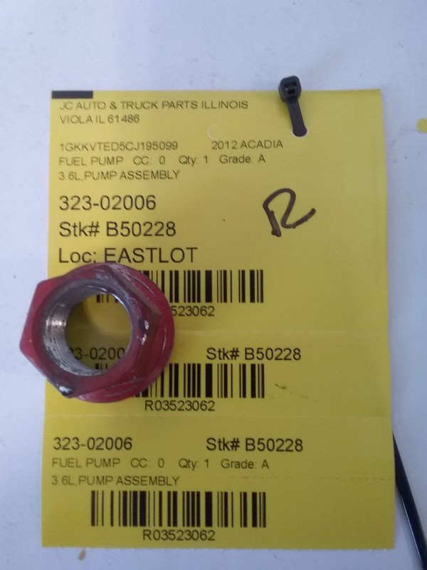 Fuel Pump VIN J 11th Digit Limited Tank Mounted Fits 11-17 ACADIA 3523062