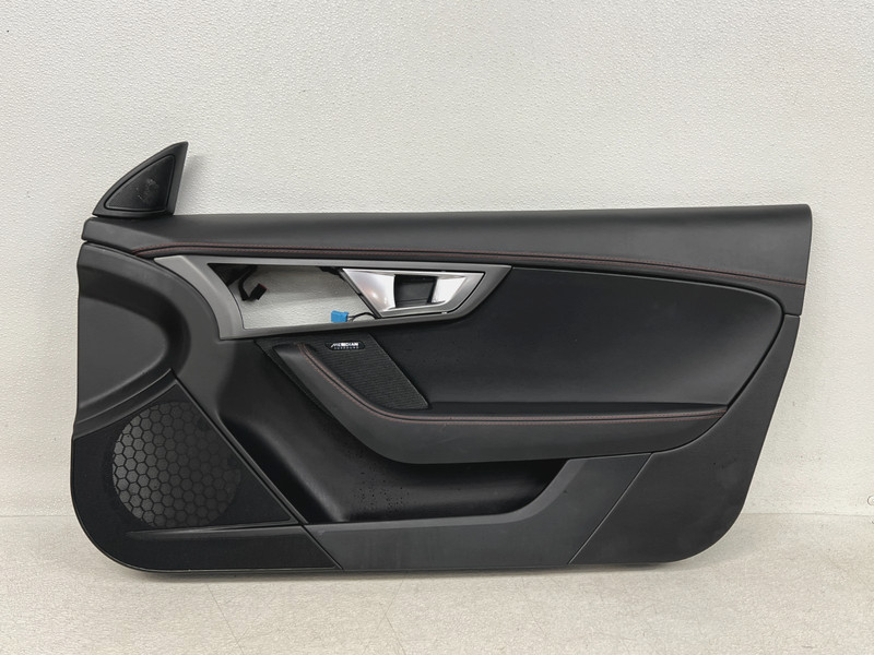 ⭐2014-2020 JAGUAR F-TYPE FRONT RIGHT PASS INTERIOR DOOR PANEL BLACK OEM LOT2734
