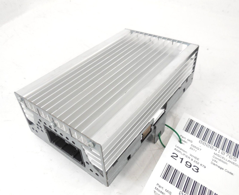 2011 11 BMW 535i GT Radio Amplifier Amp Harman Becker OEM 9252679