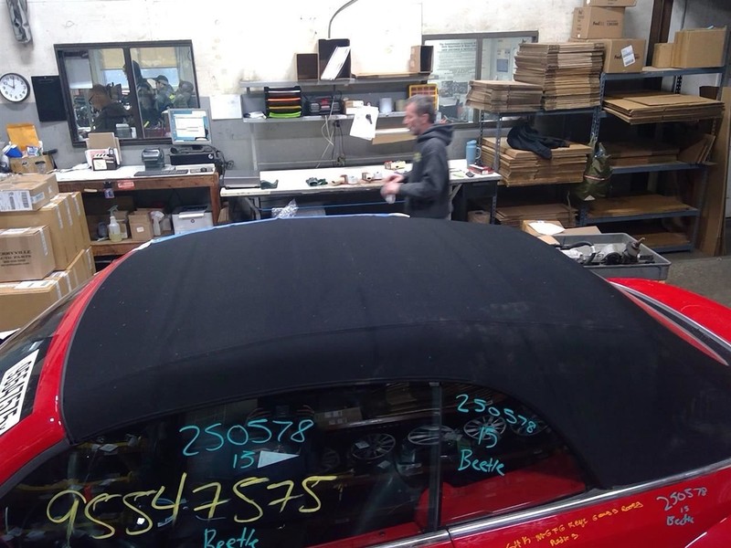 Roof Convertible Top and Frame Fits 13-19 BEETLE 1730226