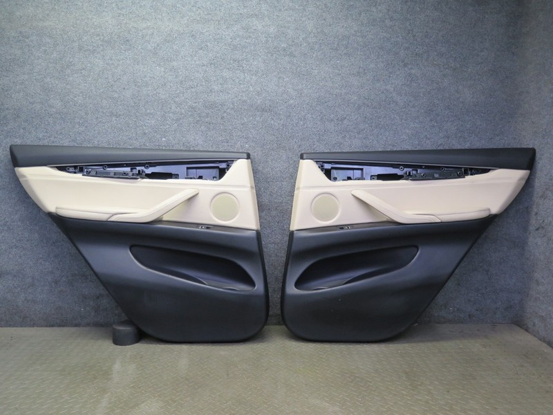 2014-2018 BMW F15 X5 REAR LEFT & RIGHT DOOR INTERIOR TRIM PANEL COVER SET