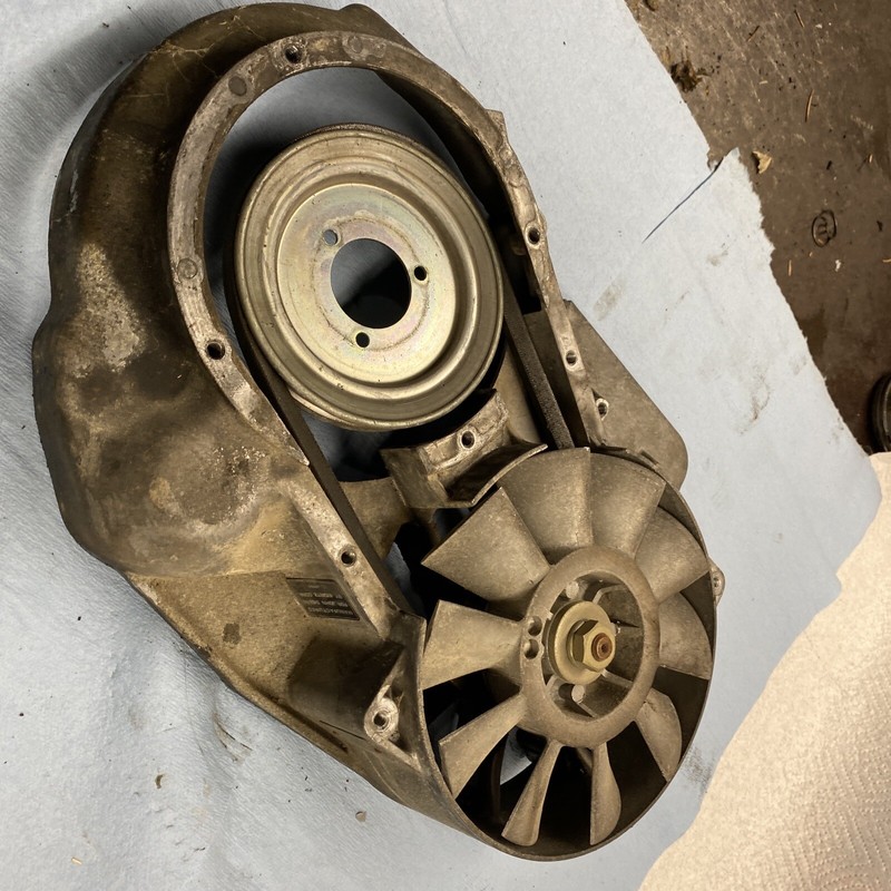 1976 John Deere Vintage Snowmobile Cyclone 440 Fan Kioritz Motor Side Cover