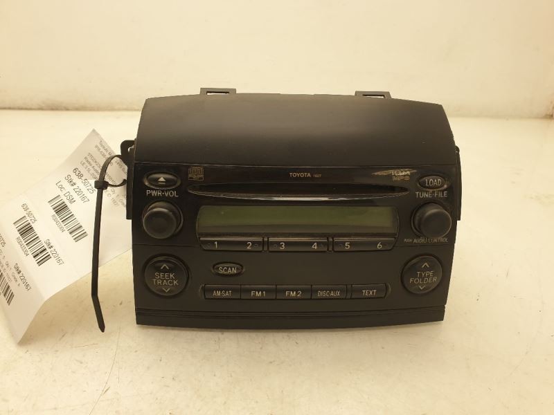 08-10 TOYOTA SIENNA RADIO/STEREO RECEIVER UNIT ASSEMBLY