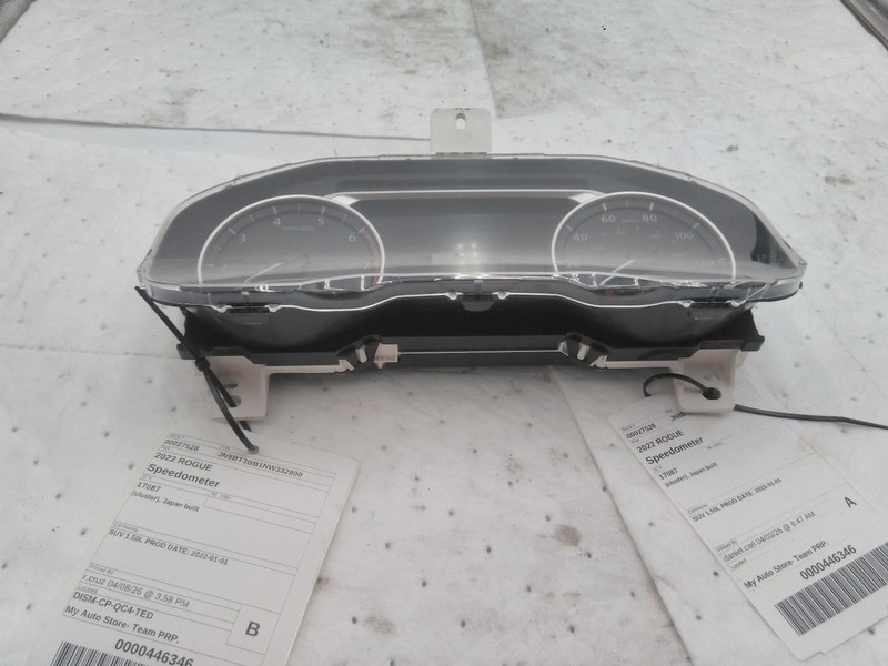 2022 Nissan Rogue Speedometer Gauge OEM Red 24K Miles NJ25-27528-701158