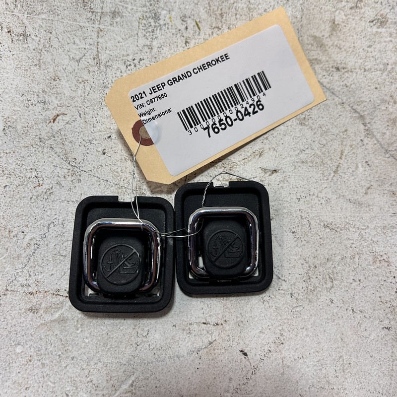 11-21 JEEP GRAND CHEROKEE REAR SECOND ROW CHILD SEAT HOK ANCHOR BRACKET OEM 2PCS