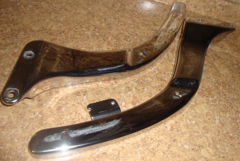 07 Yamaha XVS650 V Star Rear Chrome Fender Mounts Brace Support Rail XVS 650 A8