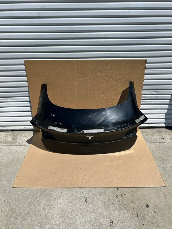 ✅17-20 Tesla Model 3 Trunk Tailgate Liftgate Deck Lid Shell Panel Black /damaged