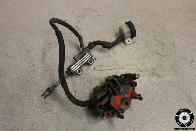 1989 Kawasaki ZX1000 REAR BRAKE CALIPER MASTER CYLINDER RESERVOIR ZX 1000 89