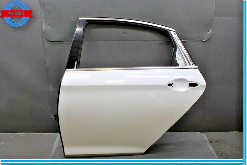 17-20 Genesis G80 Rear Left Driver Side Exterior Door Shell Panel Assembly Oem