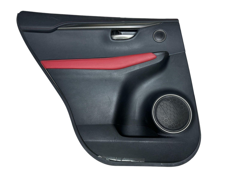 Lexus NX300 door panel trim 18 to 20 rear left side black/red leather 74296X1B01