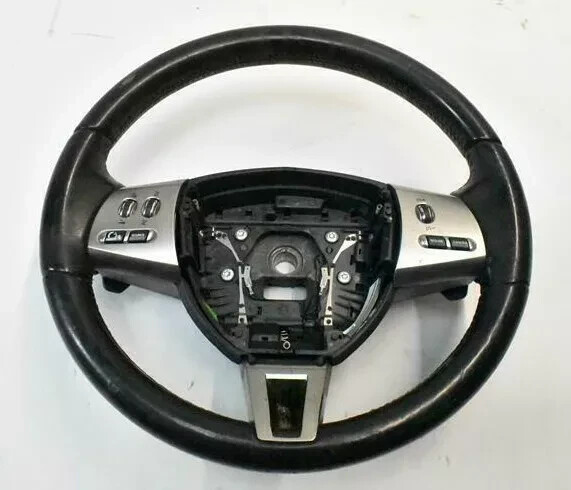 07-11 Jaguar X150 XK XF Steering Wheel w/ Paddle Shifters Black 6W833L598DD OEM