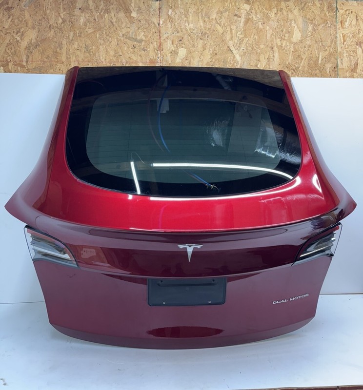 ⚡️24-25 Tesla Y Rear Liftgate Trunk Lid Hatch Tailgate midnight cherry 21129 UP