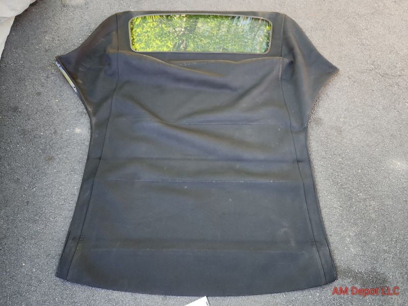 2004 BMW 330ci 325ci E46 Convertible Soft Top Outer Cover Fabric w Glass Black
