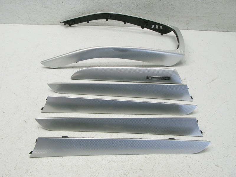 09-16 AUDI B8 A4 S4 DASHBOARD DOOR PANEL INTERIOR ALUMINUM TRIM SET OEM 041922