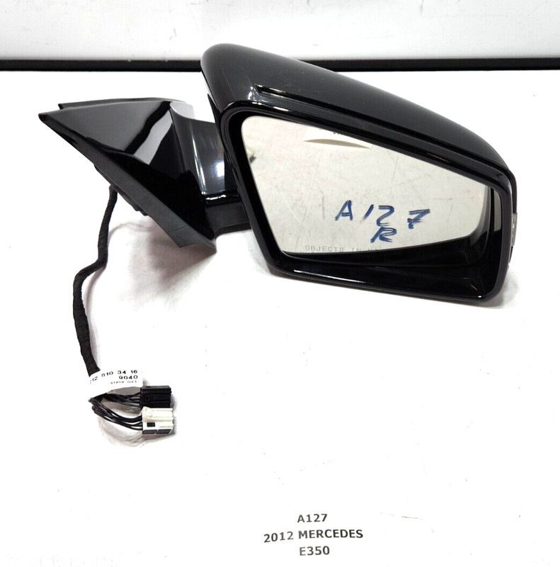✅ 10-13 OEM Mercedes W212 E350 E550 E63 Right Passenger Side View Mirror Black