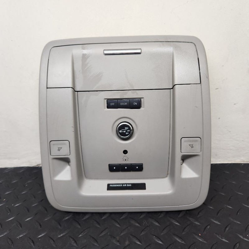 15-20 GMC Yukon XL 1500 Roof Console W/O Sunroof Gray OEM 23227208