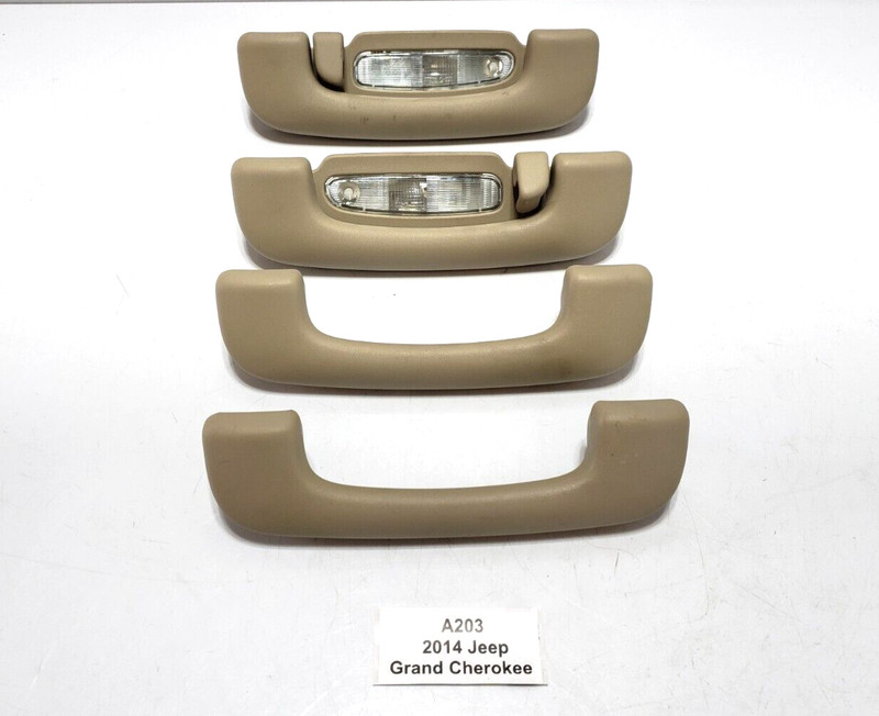 ✅ 11-23 OEM Jeep Grand Cherokee Interior Roof Top Grab Handle Beige SET