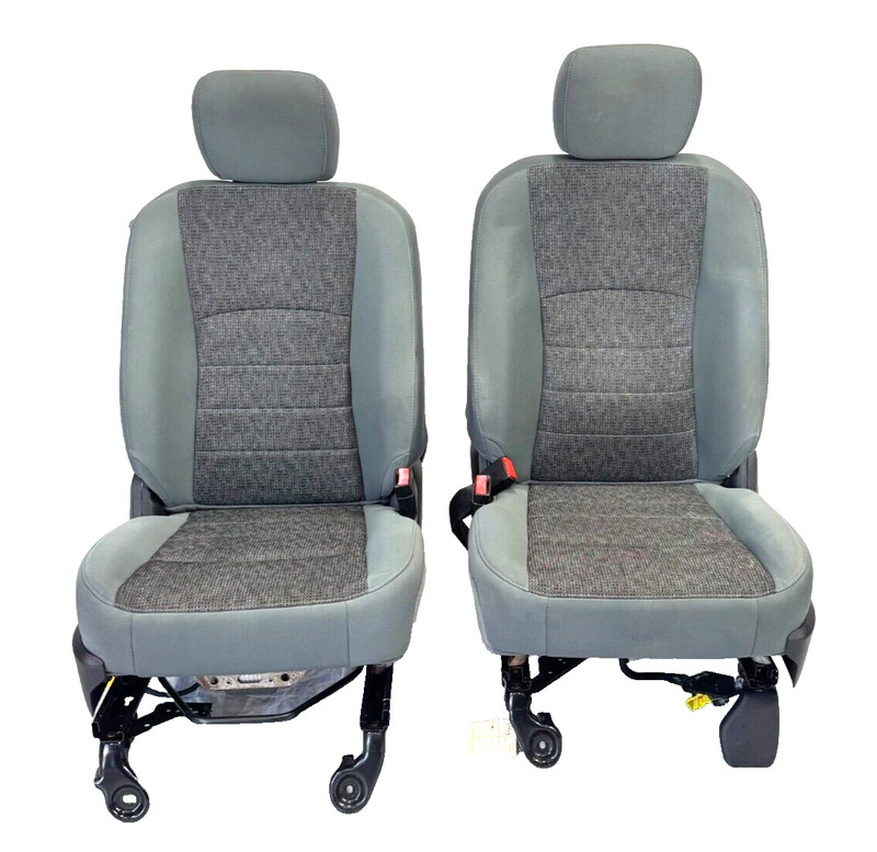 📌2013-2024 RAM 1500 CLASSIC 2500 3500 FRONT LEFT & RIGHT CLOTH SEATS HEATED OEM