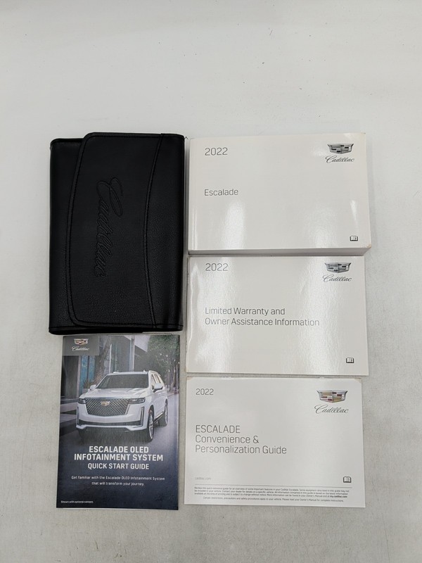 2022 Cadillac Escalade Owner's Manual Set ESV Warranty Information And Case