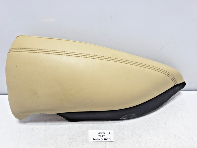 ✅ 12-20 OEM Tesla Model S Rear Right Passenger Seat Bolster Trim Cushion Beige*