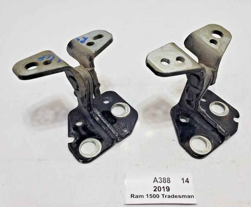 ✅ 2019-2024 OEM RAM 1500 Rear Left Driver Lower Upper Door Hinge Black SET